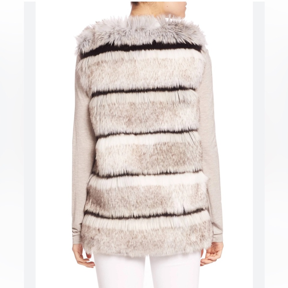 Calypso St. Barth Merveille Faux Fur Vest View 3
